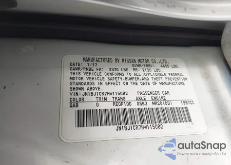 2017 Nissan Rogue Sport Sv from USA, damaged, VIN JN1BJ1CR7HW115082